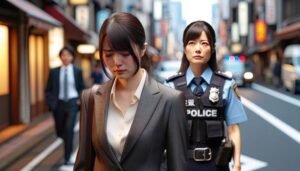 警察官になれるか不安な女性