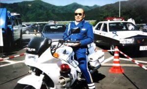 白バイ隊員の写真